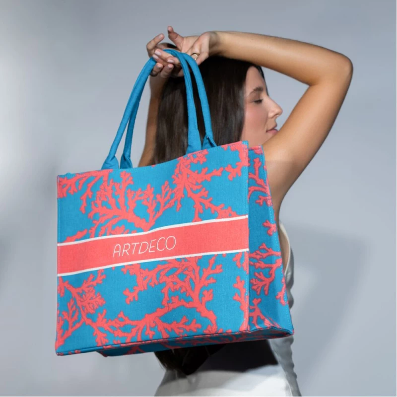 Large Tote Bag - Coral Design | BEACH TOTE BAG* BRONZING 2023