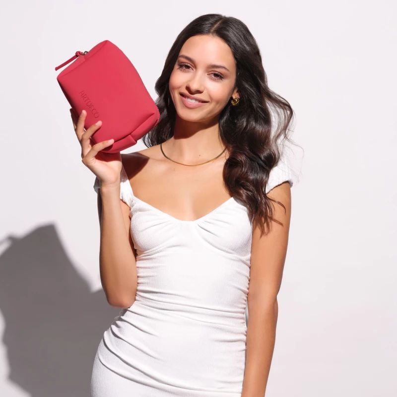 Red Neoprene Bag | COSMETIC POUCH NEOPRENE RED