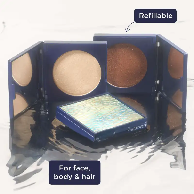 Diamond Beauty Powder - Limited Ocean Wave Design | 8 - bronze glow