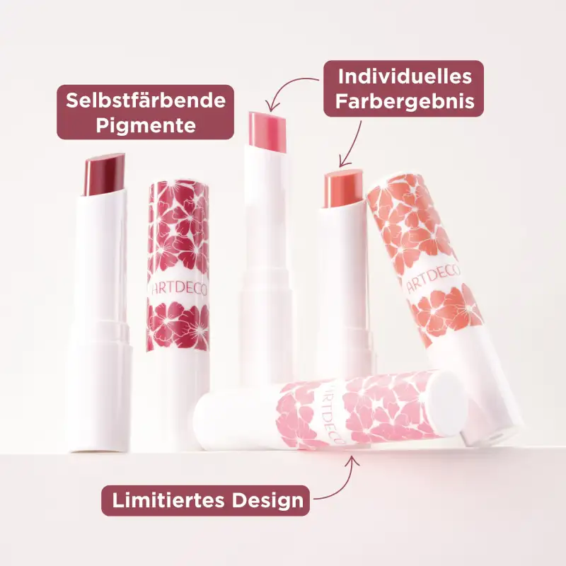 Color Booster Lip Balm - Limited Flower Design | P4 - boosting pink