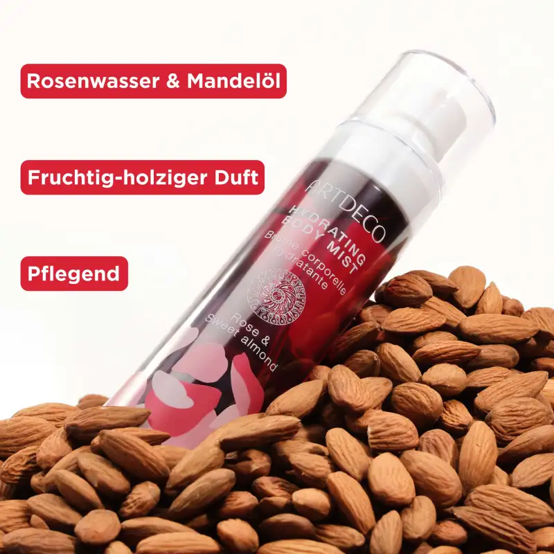 Hydrating Body Mist – Rose & Sweet Almond | HYDRATING BODY MIST RED 100ML
